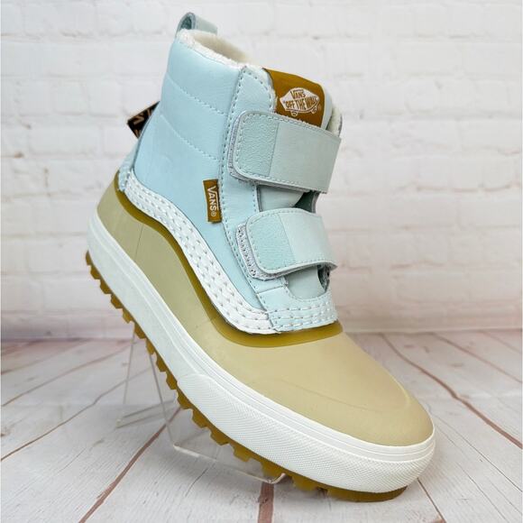 Vans Standard Mid V Snow MTE Shoes Light Blue Women's Size 8 - Picture 1 of 10